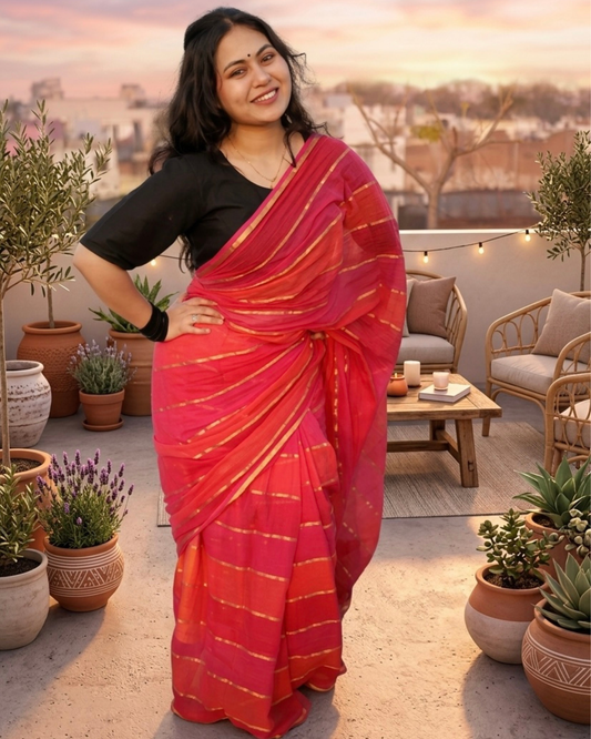 Aatish Leher Mul Cotton Saree