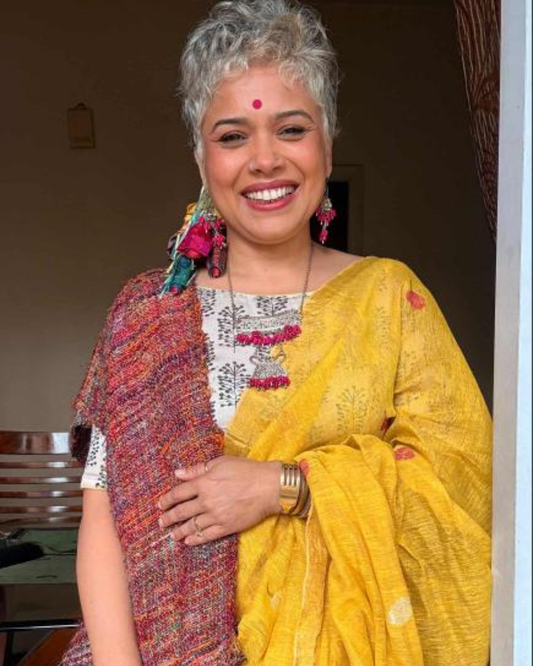 Basanti Kamal Mul Cotton Saree