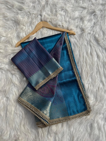 Pashmeena Banarasi Tissue Silk Saree