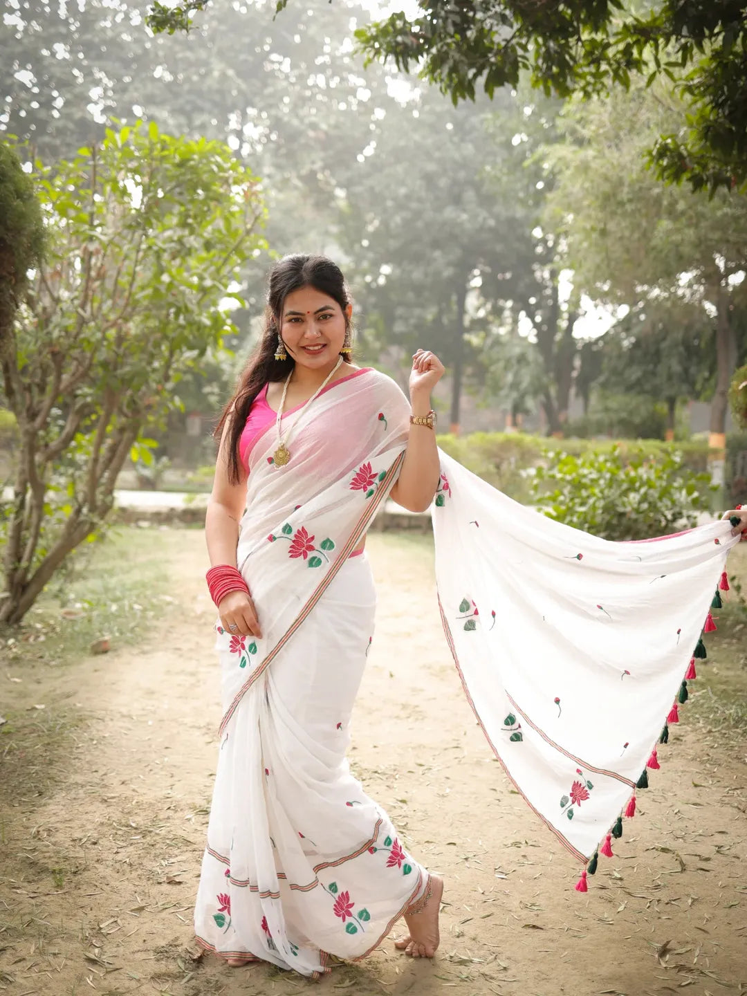 Kamal Kavya Mul Cotton Saree