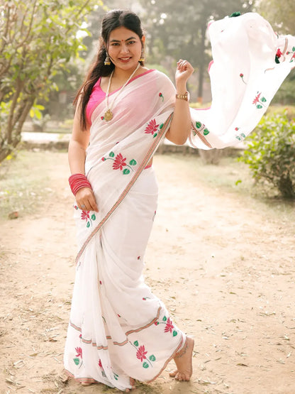 Kamal Kavya Mul Cotton Saree