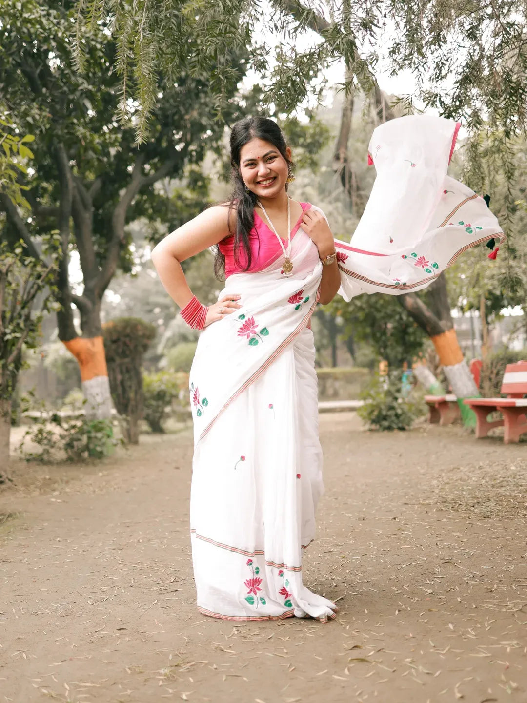 Kamal Kavya Mul Cotton Saree
