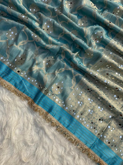 Zaribrocade  Banarasi Tissue Silk Saree