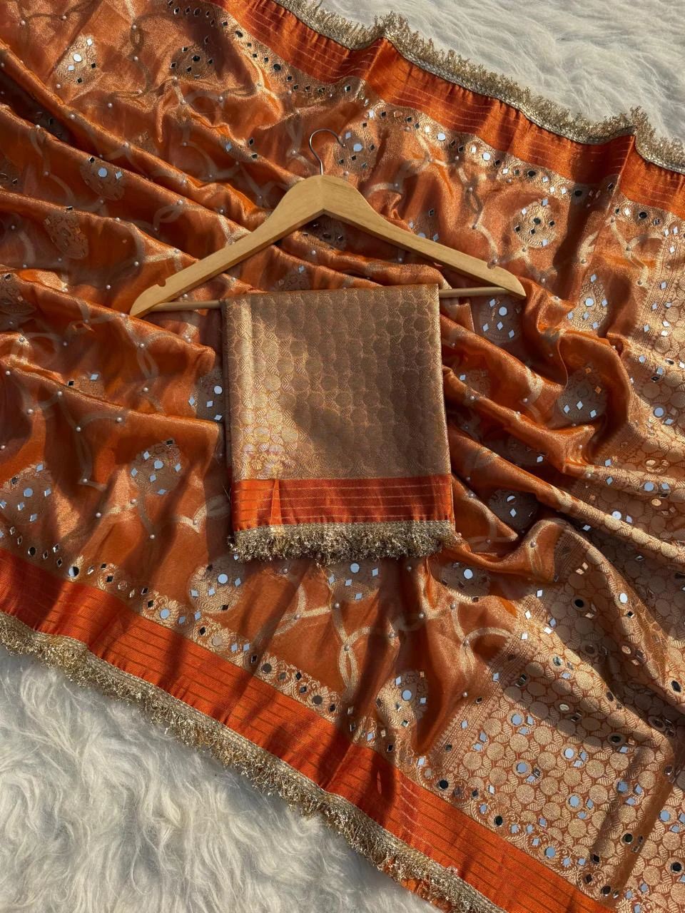 Zaribrocade  Banarasi Tissue Silk Saree