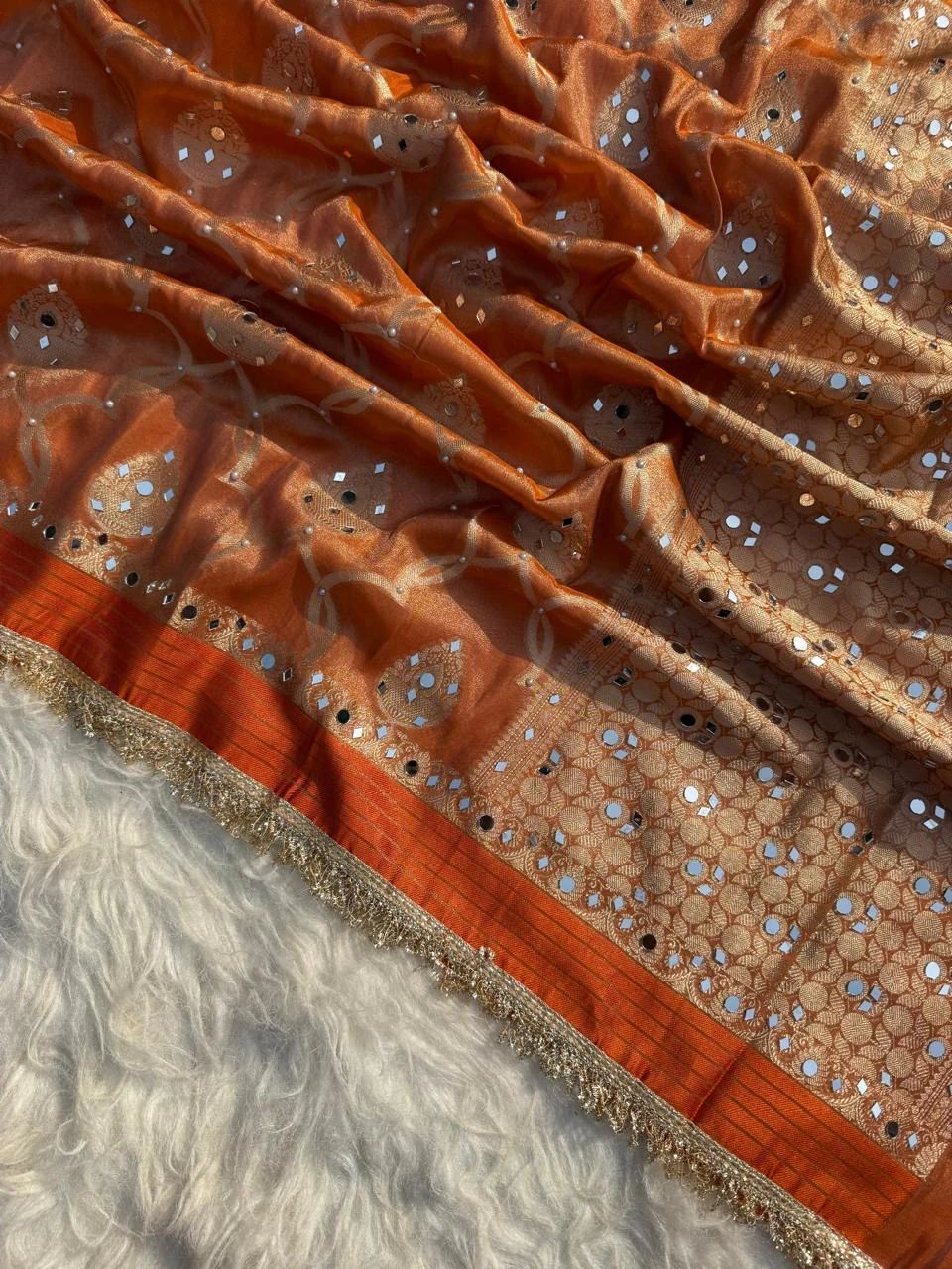 Zaribrocade  Banarasi Tissue Silk Saree