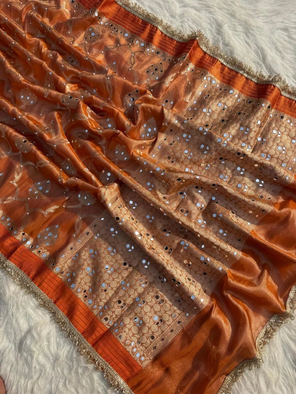 Zaribrocade  Banarasi Tissue Silk Saree