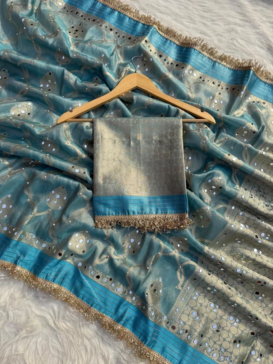 Zaribrocade  Banarasi Tissue Silk Saree