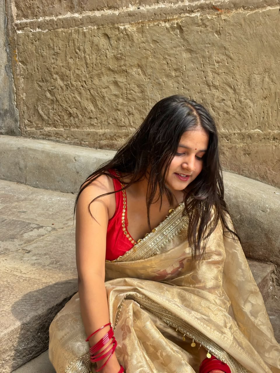 Gulab Jaal Coin Lace Tissue Silk Saree