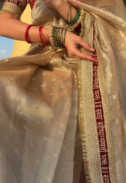 Shubh Saubhagya Banarasi Tissue Saree