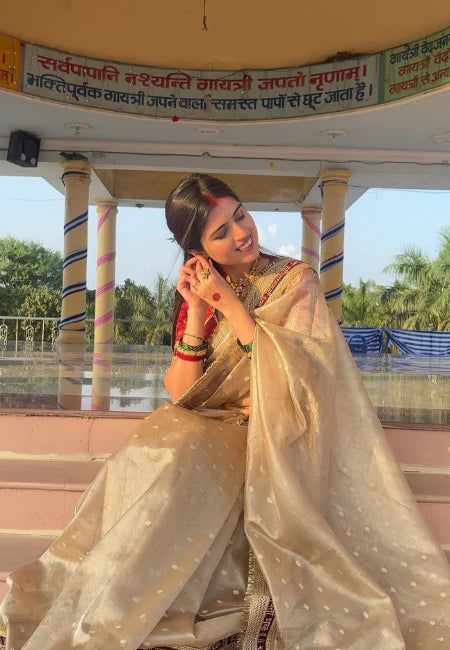 Shubh Saubhagya Banarasi Tissue Saree