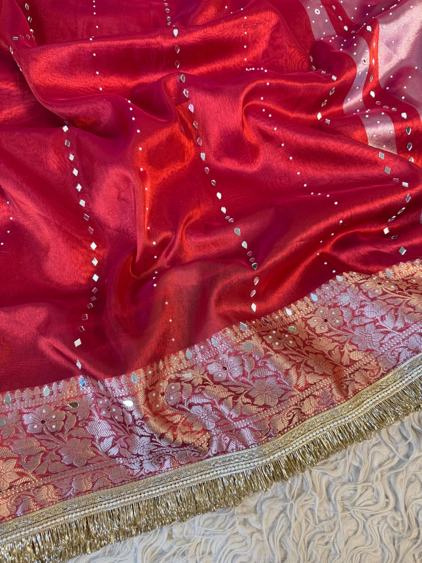 Meher Banarasi Tissue Silk Saree