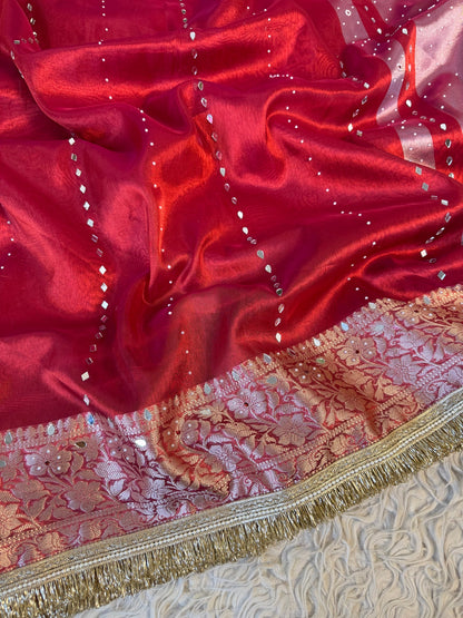 Meher Banarasi Tissue Silk Saree