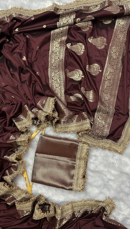 Banarasi Katan Silk Khaddi Buti Saree