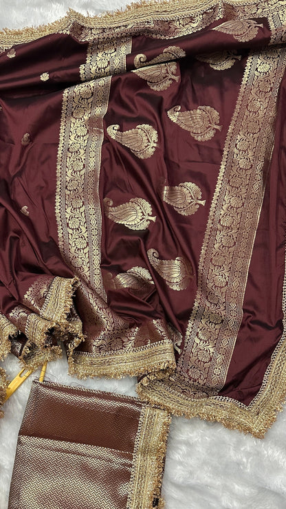 Banarasi Katan Silk Khaddi Buti Saree
