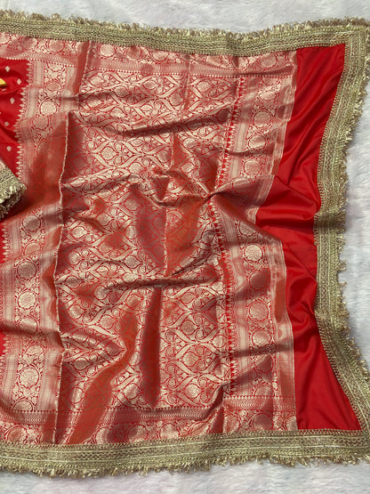 Soft Katan Thousand Buti Banarasi Saree