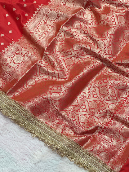 Soft Katan Thousand Buti Banarasi Saree