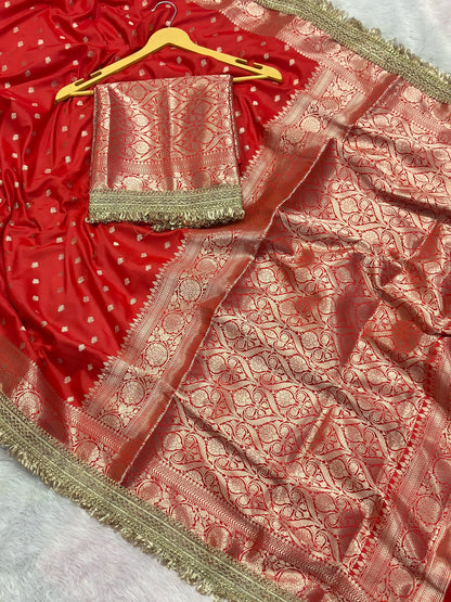 Soft Katan Thousand Buti Banarasi Saree