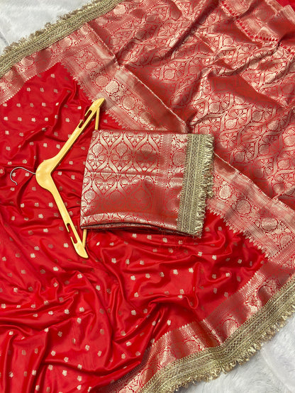 Soft Katan Thousand Buti Banarasi Saree