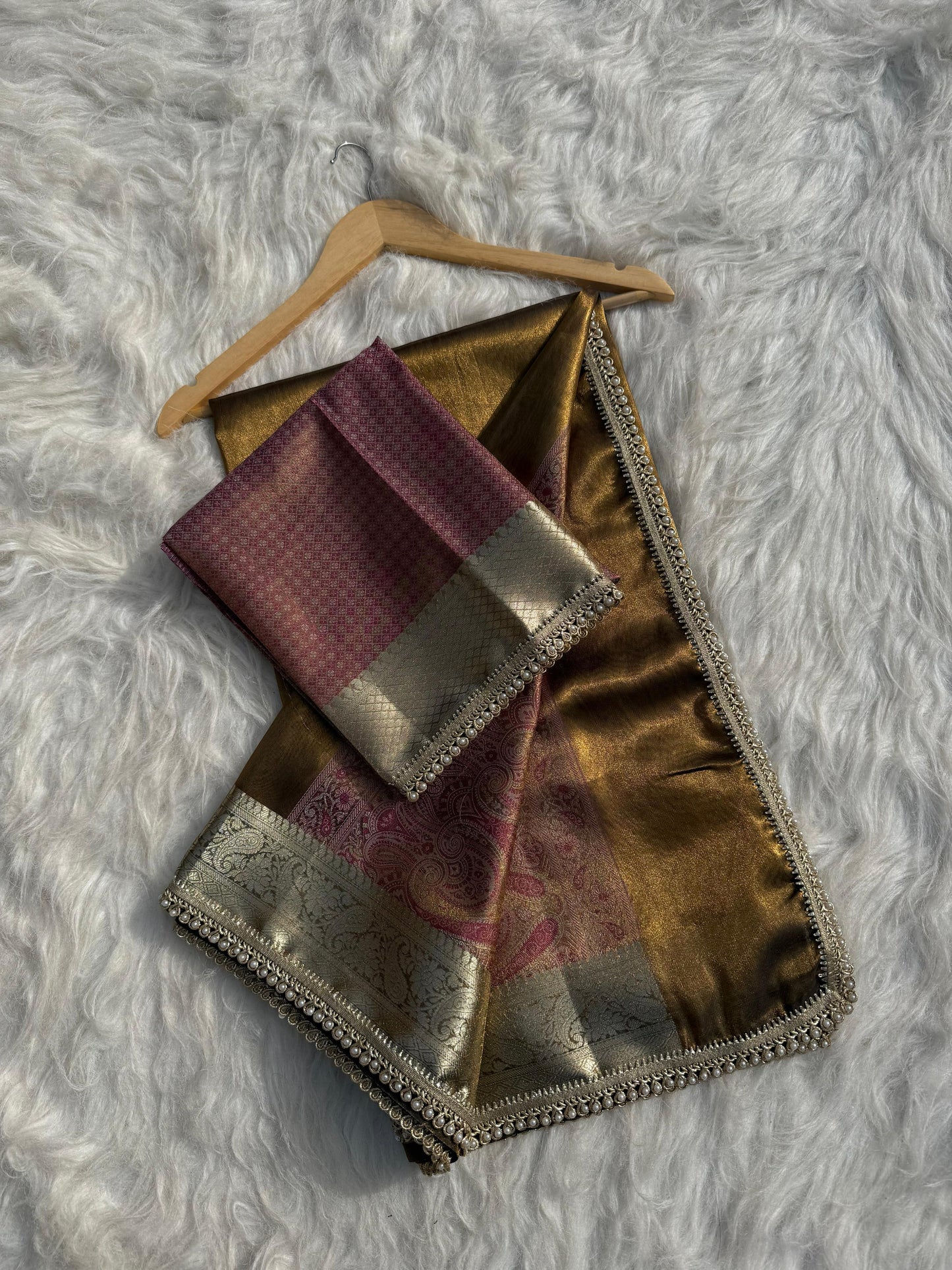 Pashmeena Banarasi Tissue Silk Saree