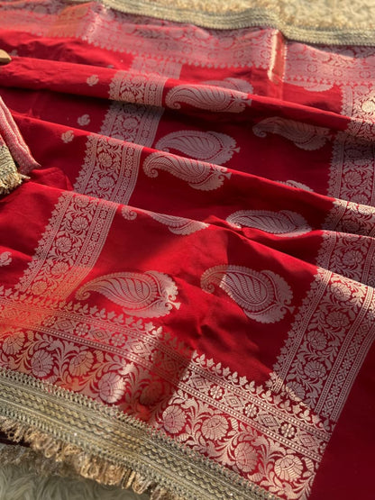 Banarasi Katan Silk Khaddi Buti Saree