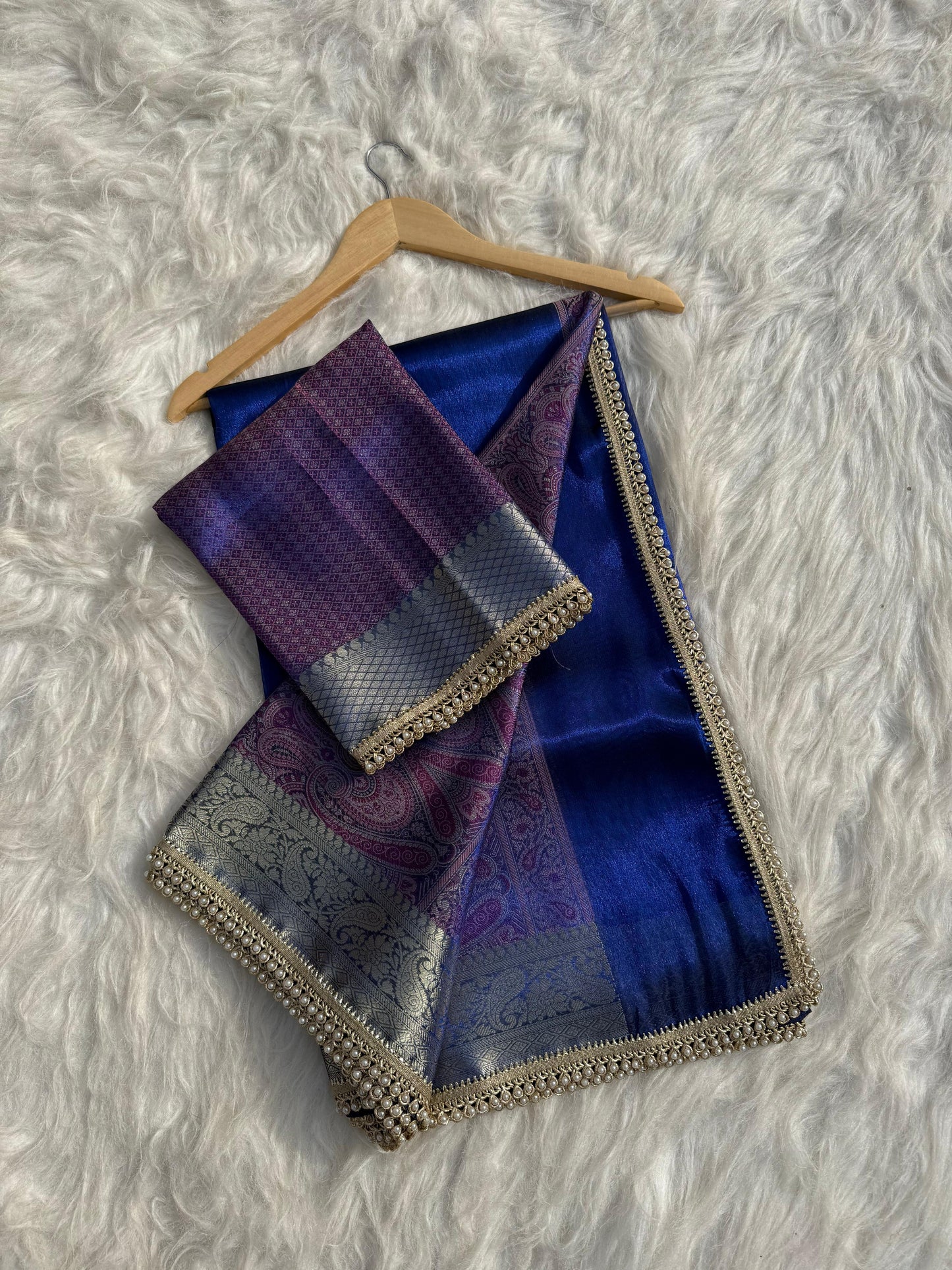 Pashmeena Banarasi Tissue Silk Saree