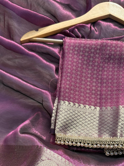 Pashmeena Banarasi Tissue Silk Saree