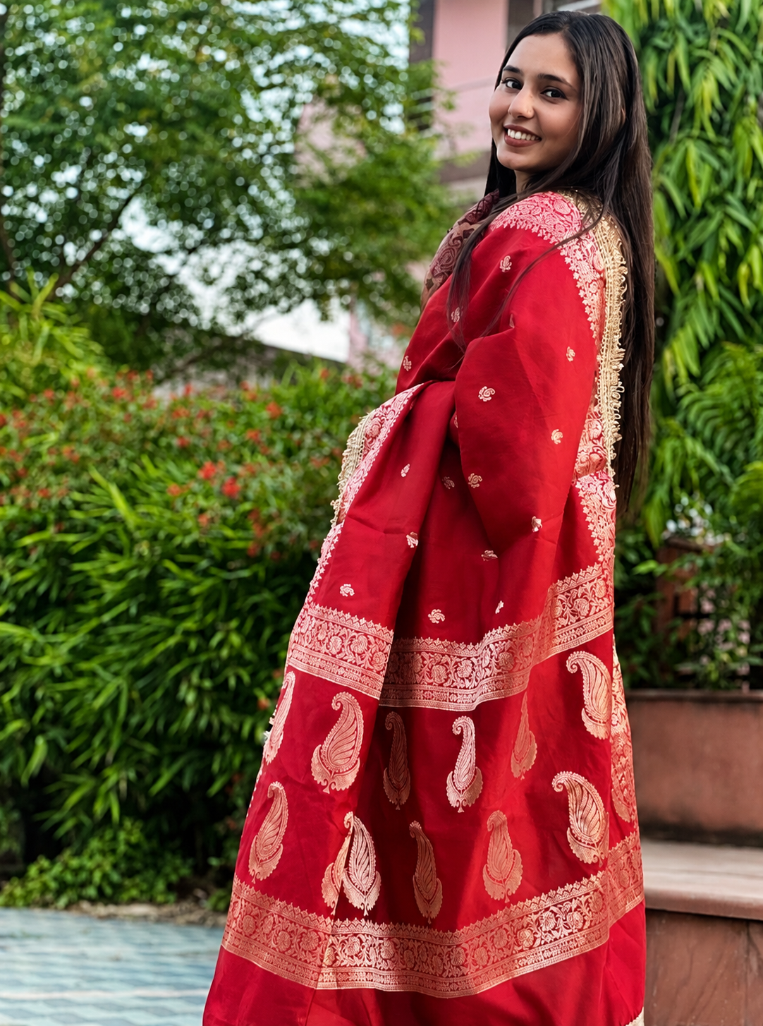 Banarasi Katan Silk Khaddi Buti Saree